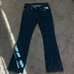 Rock & Republic Dark Indigo Flare Wide Leg Jeans